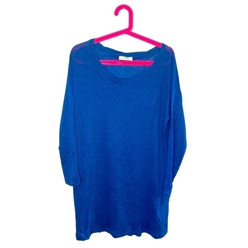 Emilio Pucci Royal Blue Boat Neck LS Shirt Sz 40